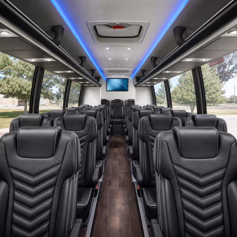 15-35 Passenger Minibus Interior