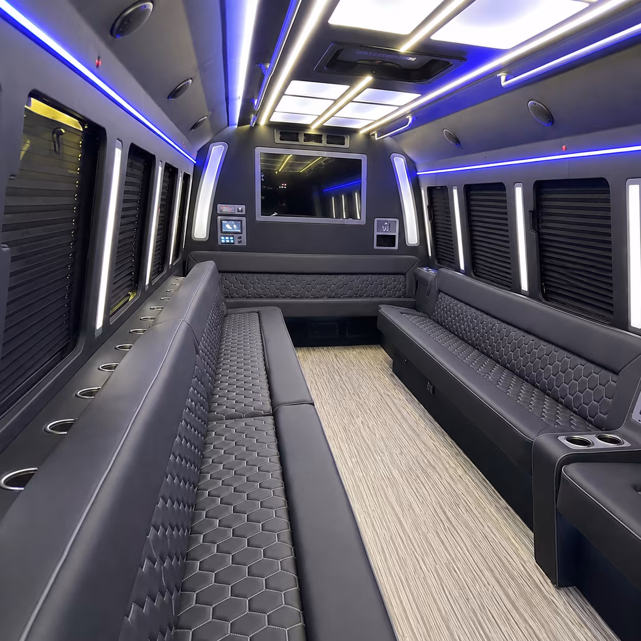 New Brunswick Prom & Homecoming Transportation party bus exterior