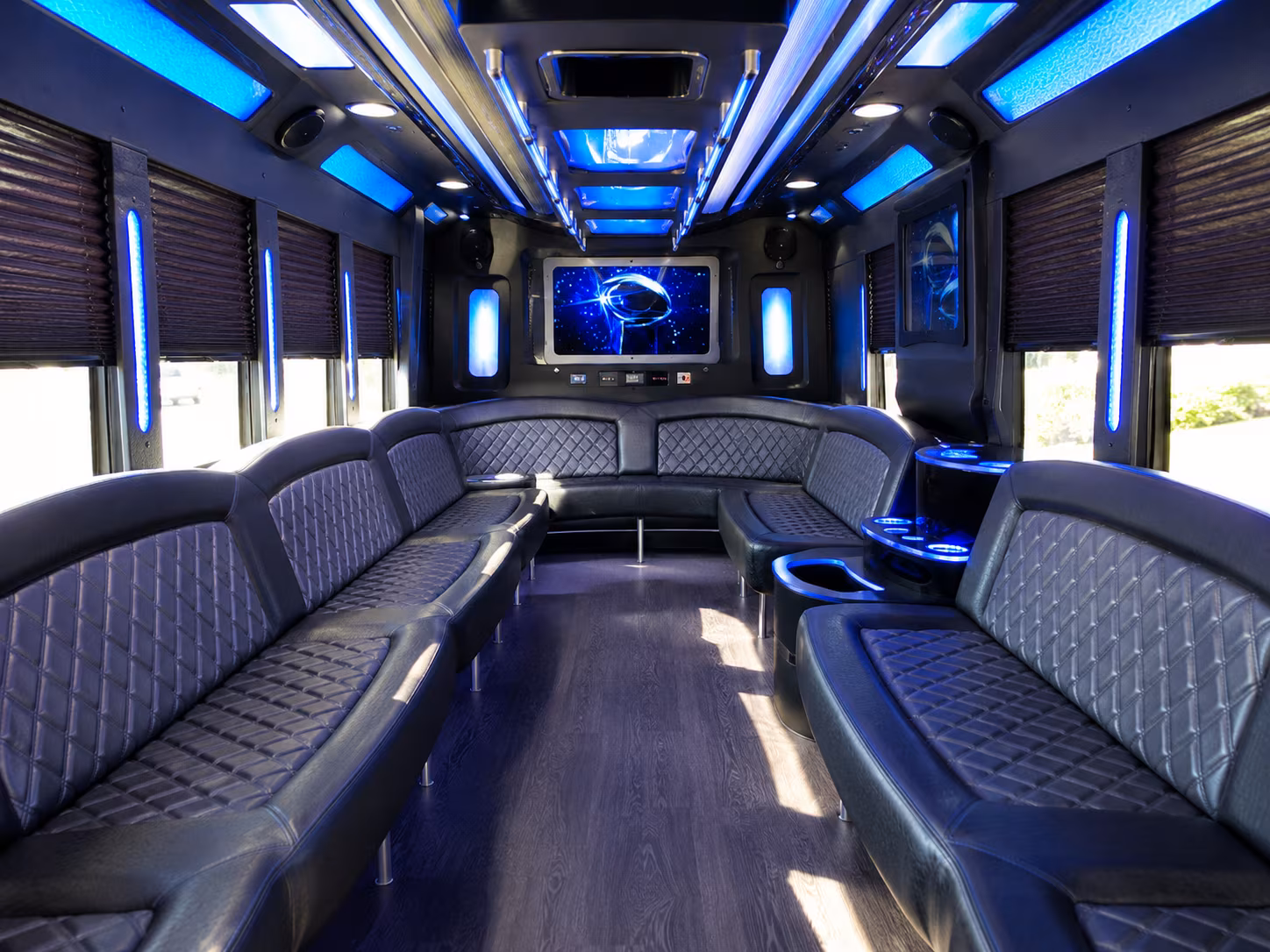 New Brunswick Prom & Homecoming Transportation party bus exterior