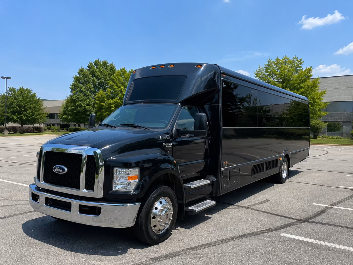 New Brunswick Prom & Homecoming Transportation party bus exterior