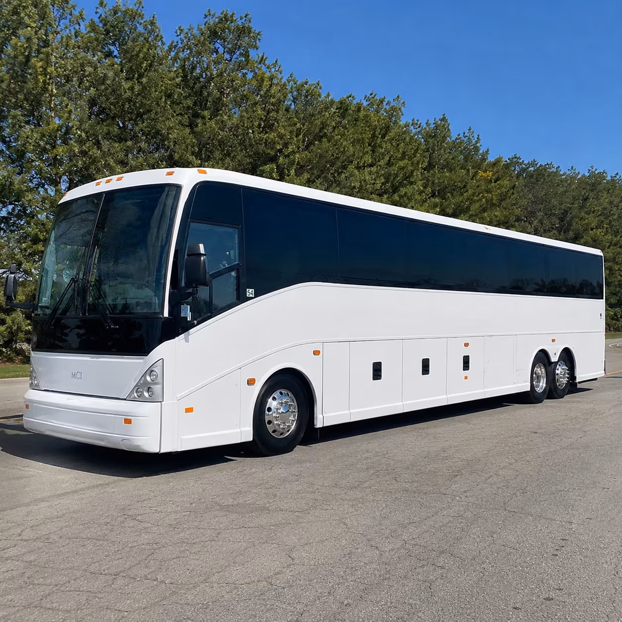 New Brunswick School Event Transportation party bus exterior