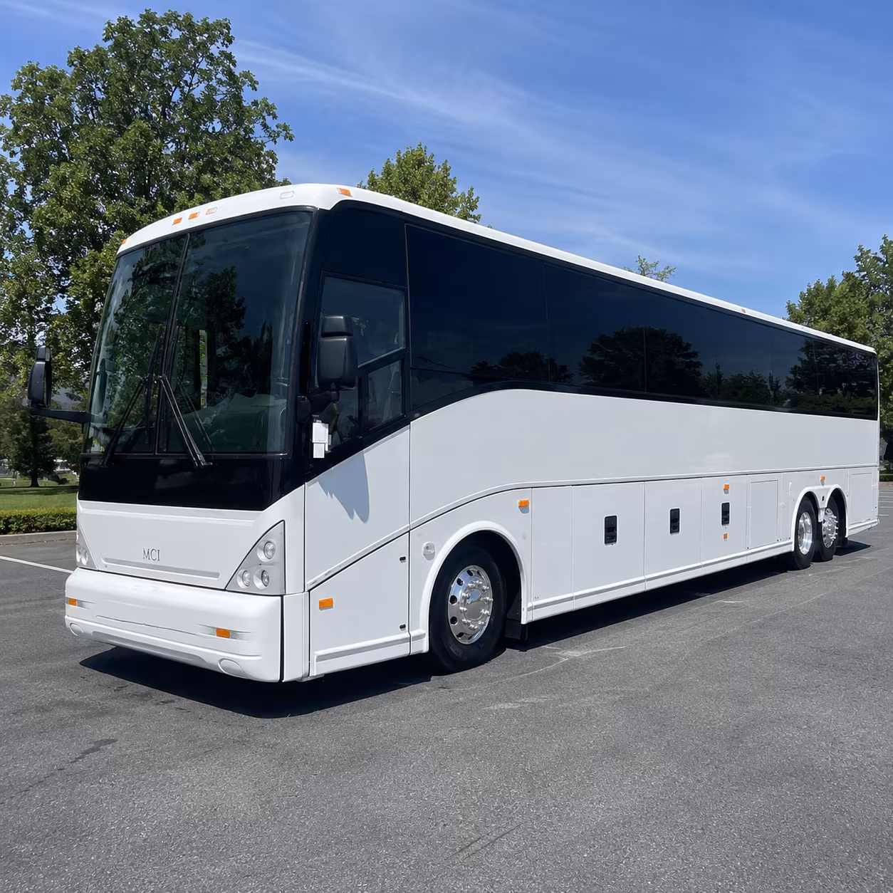 New Brunswick School Event Transportation party bus exterior