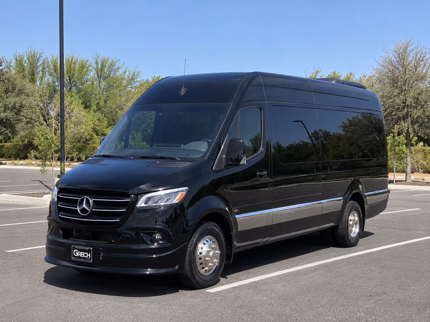 New Brunswick School Event Transportation party bus exterior