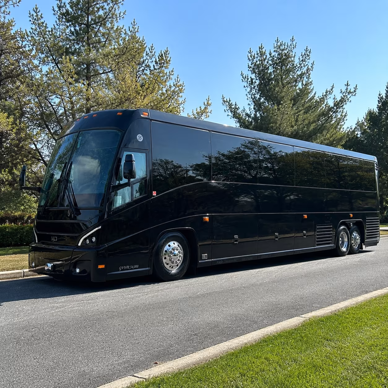 New Brunswick School Event Transportation party bus exterior