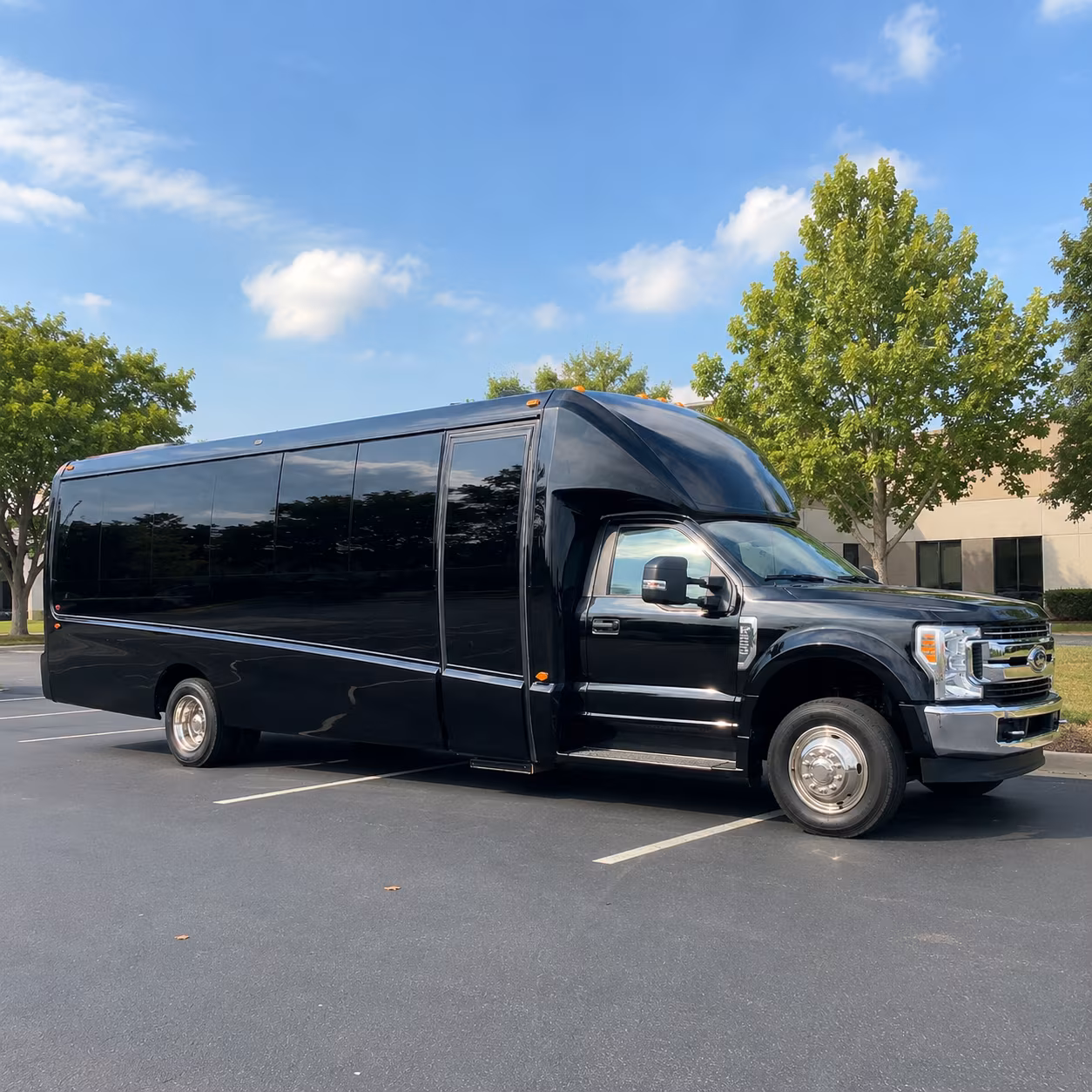 New Brunswick School Event Transportation party bus interior