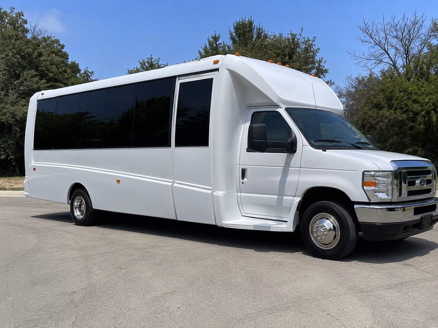 New Brunswick Wedding Transportation party bus exterior
