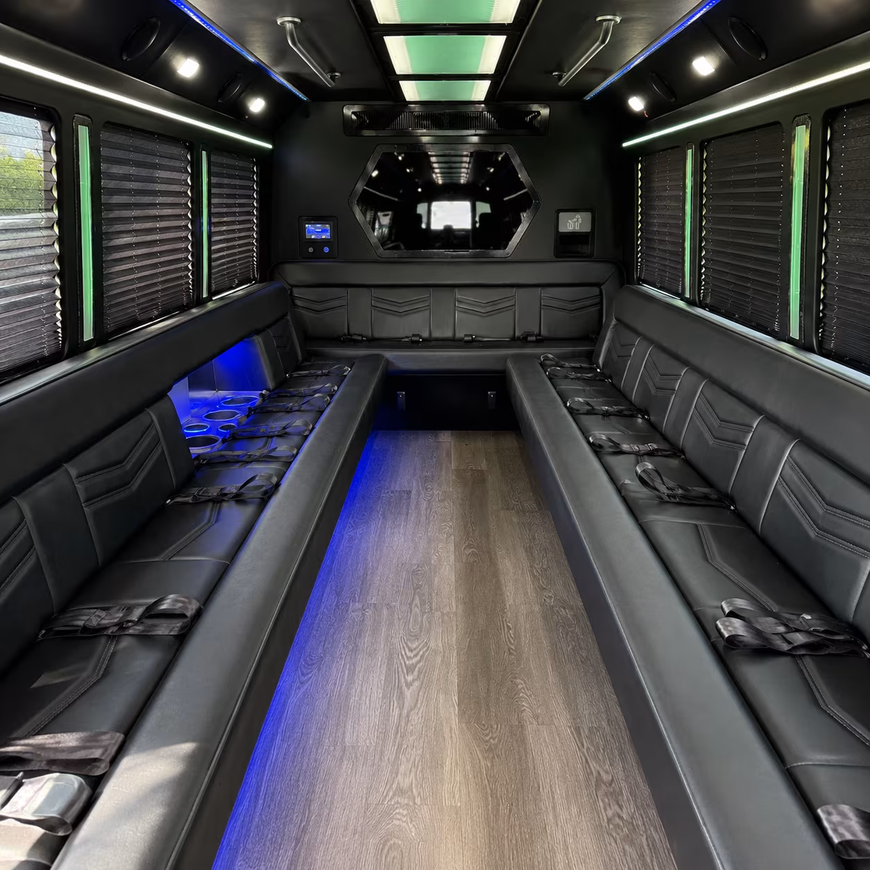 New Brunswick Wedding Transportation party bus exterior