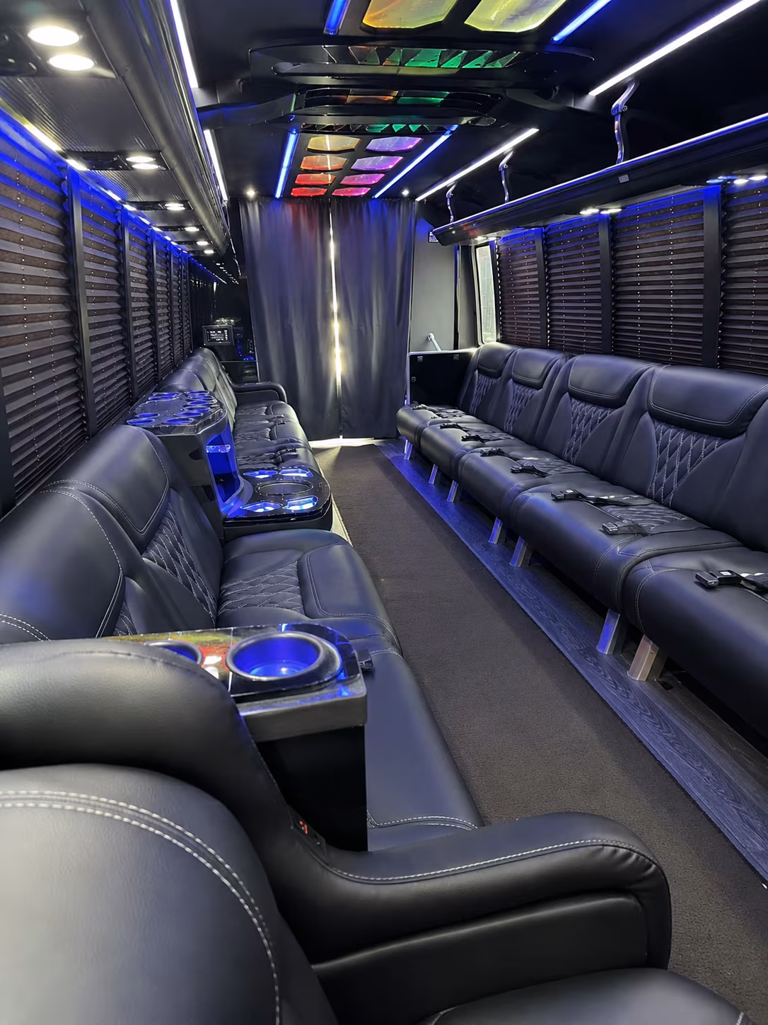 New Brunswick Wedding Transportation party bus exterior